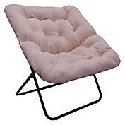 Simply Essential&trade; Foldable Square Lounge Chair in Blush