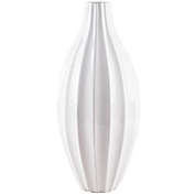 Home Essentials &amp; Beyond&trade; 16-Inch Ribbed Vase in White