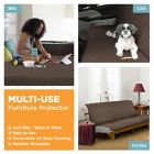 Alternate image 4 for Zenna Home Smart Fit Reversible Faux Suede Furniture Cover Collection