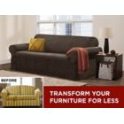 Alternate image 2 for Zenna Home Smart Fit Suede Furniture Slipcover Collection