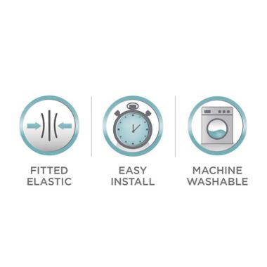 Zenna Home Smart Fit Stretch Suede Sofa Slipcover in Grey. View a larger version of this product image.