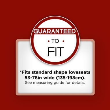 Zenna Home Smart Fit Stretch Suede Loveseat Slipcover in Grey. View a larger version of this product image.