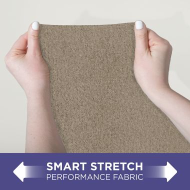 Zenna Home Smart Fit Stretch Suede 4-Piece Recliner Slipcover in Tan. View a larger version of this product image.