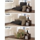 Alternate image 4 for Zenna Home Smart Fit Stretch Suede 4-Piece Recliner Slipcover in Tan