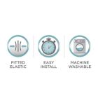 Alternate image 6 for Zenna Home Smart Fit Stretch Suede 4-Piece Recliner Slipcover in Tan