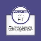 Alternate image 8 for Zenna Home Smart Fit Stretch Suede 2-Piece Sofa Slipcover in Grey