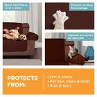 Alternate image 6 for Zenna Home Smart Fit Plush 3-Piece Waterproof Loveseat Cover in Garnet