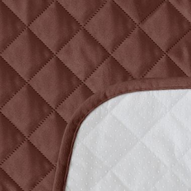 Zenna Home Smart Fit Plush 3-Piece Waterproof Loveseat Cover in Garnet. View a larger version of this product image.