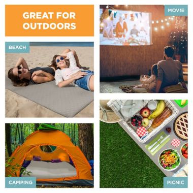 Zenna Home Smart Fit Plush 3-Piece Waterproof Recliner Cover in Grey. View a larger version of this product image.