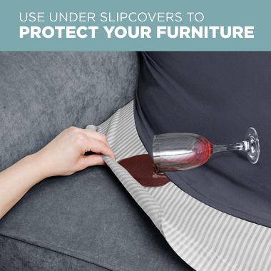 Zenna Home Smart Fit Waterproof Furniture Seat Liner in Grey. View a larger version of this product image.