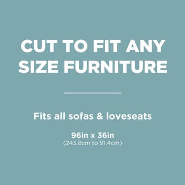 Zenna Home Smart Fit Waterproof Furniture Seat Liner in Grey. View a larger version of this product image.