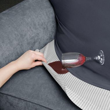 Zenna Home Smart Fit Waterproof Furniture Seat Liner in Grey. View a larger version of this product image.