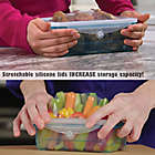 Alternate image 1 for Stretch and Fresh 12-Piece Stackable Food Storage Container Set in Clear/Blue