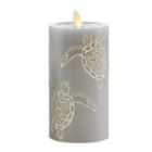Alternate image 0 for Luminara&reg; Moving Flame&reg; 6.5-Inch Grey Turtle Real-Flame Effect Pillar Candle