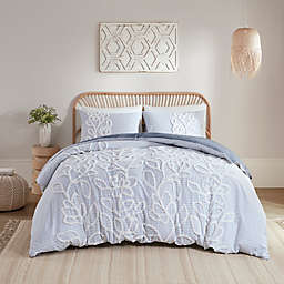Madison Park® Aitana Tufted Chenille 3-Piece Full/Queen Comforter Set in Blue
