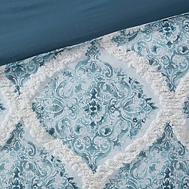 Madison Park&reg; Rain 5-Piece King/California King Comforter Set in Teal. View a larger version of this product image.