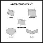 Alternate image 10 for Madison Park&reg; Camillia 8-Piece King Comforter Set in Navy