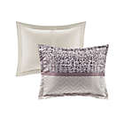Alternate image 5 for Madison Park&reg; Rhapsody Woven Jacquard 7-Piece Queen Comforter Set in Purple