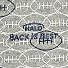 Alternate image 2 for HALO&reg; SleepSack&reg; Small Footballs Wearable Blanket in Grey