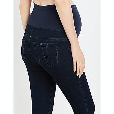 Motherhood&reg; Maternity X-Large Secret Fit Belly Super Stretch Skinny Maternity Jeans in Dark Wash. View a larger version of this product image.