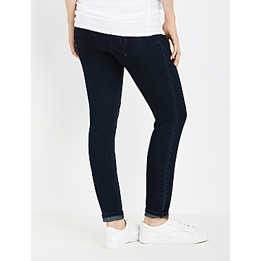 Motherhood&reg; Maternity X-Large Secret Fit Belly Super Stretch Skinny Maternity Jeans in Dark Wash. View a larger version of this product image.