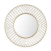 Safavieh Fonna 30-Inch Round Wall Mirror in Gold