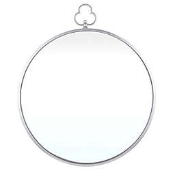 Safavieh Cosra 30-Inch Round Wall Mirror in Silver