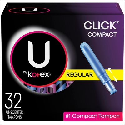 U By Kotex&reg; Click 32-Count Reguar Absorbency Tampons