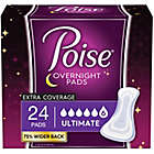 Alternate image 0 for Poise Pads&reg; 24-Count Ultimate Absorbency Extra Coverage Overnight Incontinence Pads