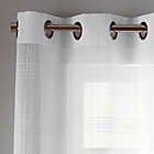 Alternate image 1 for Simply Essential&trade; Plaid Grommet Sheer Window Curtain Panels (Set of 2)