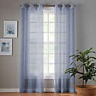 Alternate image 0 for Simply Essential&trade; Plaid 63-Inch Grommet Sheer Curtain Panels in Tempest Navy (Set of 2)