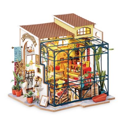 Emily&#39;s Flower Shop DIY Miniature House 258-Piece 3D Puzzle