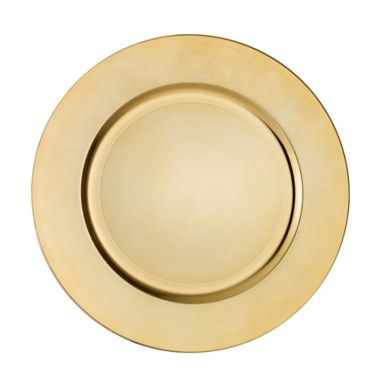 Simply Essential&trade; Charger Plates in Gold (Set of 6). View a larger version of this product image.