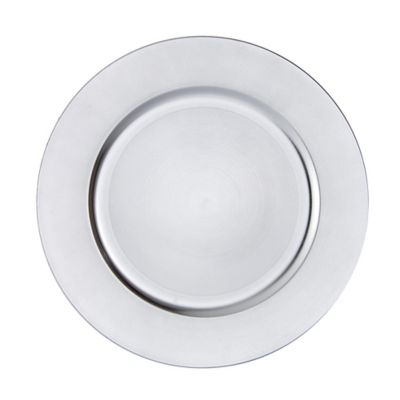 Simply Essential&trade; Charger Plates in Silver (Set of 6)