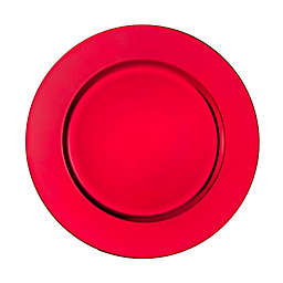 Simply Essential™ Charger Plates in Red (Set of 6)