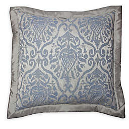 Belmont Main European Pillow Sham in Blue/Silver