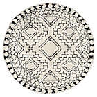 Alternate image 0 for nuLOOM Vasiliki Moroccan Tribal Tassel 10&#39; Round Area Rug in Off White