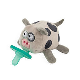 WubbaNub™ Size 0-6M Dada Moo Cow Pacifier in Grey