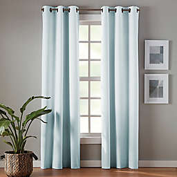 Simply Essential™ Robinson 63-Inch Blackout Curtain Panels in Warm Blue (Set of 2)