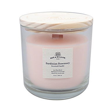 Bee &amp; Willow&trade; Sardinian Rosemary 12 oz. Glass Candle. View a larger version of this product image.