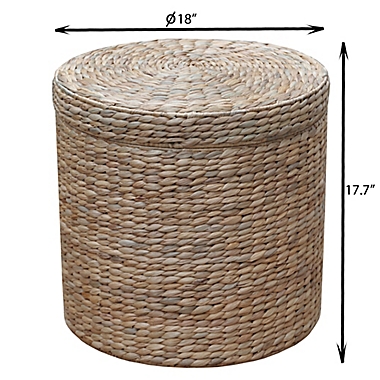 Bee &amp; Willow&trade; Water Hyacinth Storage Ottoman in Natural. View a larger version of this product image.