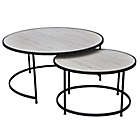 Alternate image 0 for Bee &amp; Willow&trade; 2-Piece Round Nesting Coffee Table Set in Light Natural