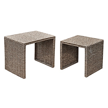 Bee &amp; Willow&trade; 2-Piece Seagrass Nesting Side Table Set in Natural. View a larger version of this product image.