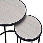 Alternate image 2 for Bee &amp; Willow&trade; 2-Piece Round Nesting Side Table Set in Light Natural
