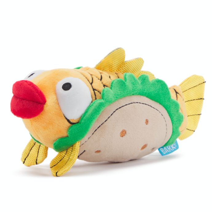 fish taco dog toy