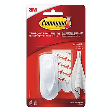3M Command&trade; Spring Clip in White. View a larger version of this product image.