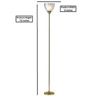 Alternate image 1 for HomeRoots Metal Torchiere Floor Lamp