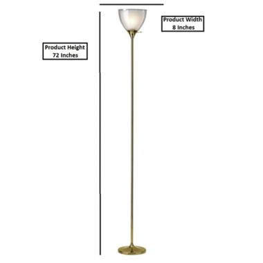 HomeRoots Metal Torchiere Floor Lamp. View a larger version of this product image.