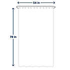 Alternate image 6 for Titan 54-Inch x 78-Inch Heavyweight PEVA Shower Curtain Liner in Frost