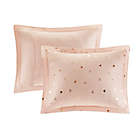 Alternate image 4 for Intelligent Design Zoey Metallic Triangle 5-Piece King/Cal King Comforter Set in Blush/Gold